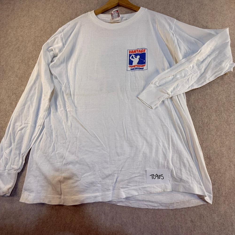 Vintage 1986 Vantage Championship San Antonio Golf T-Shirt Signal Mega-Tee White